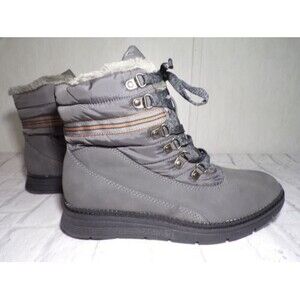 Olive Street Womens Comfort Hiking Boots Size 8-1/2 Grey New Without Box Pinky